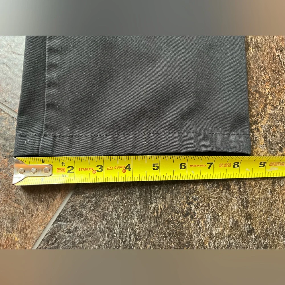 Women’s Garage black cargo trouser skater grunge goth uniform pants. Size 1 - Picture 15 of 16